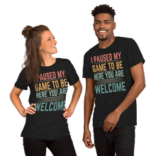 Load image into Gallery viewer, Paused Game Enthusiast Welcome Greeting Vintage Design