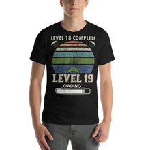 Load image into Gallery viewer, Gamers Birthday Gift Level 18 Complete Level 19 Loading Gamer Shirt