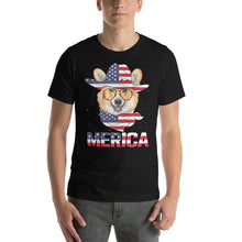 Load image into Gallery viewer, American Corgi Dog 4Th Of July Cute Usa Hat Design 4th of July Shirt