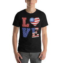 Load image into Gallery viewer, American Love Baloon 4Th Of July Flag Usa Design 4th of July Shirt