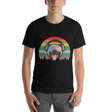 Load image into Gallery viewer, American Pug 4Th Of July Cute Headphones Sunglasses Retro Usa Design 4th of July Shirt