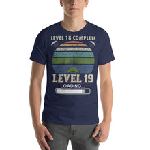 Load image into Gallery viewer, Gamers Birthday Gift Level 18 Complete Level 19 Loading Gamer Shirt