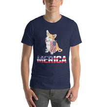 Load image into Gallery viewer, American Corgi Dog 4Th Of July Cute Flag Usa Design 4th of July Shirt