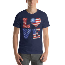 Load image into Gallery viewer, American Love Baloon 4Th Of July Flag Usa Design 4th of July Shirt