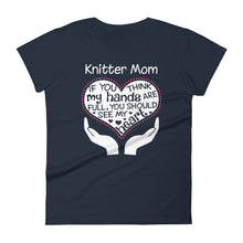 Load image into Gallery viewer, Heart Of A Knitter Mom. Mother's Day Gift