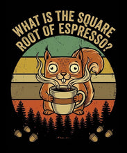 Load image into Gallery viewer, Funny Square Squirrel Math Coffee Retro Vintage T-Shirt