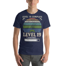 Load image into Gallery viewer, Gamers Birthday Gift Level 18 Complete Level 19 Loading Gamer Shirt