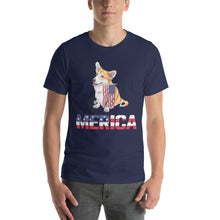 Load image into Gallery viewer, American Corgi Dog 4Th Of July Cute Flag Usa Design 4th of July Shirt