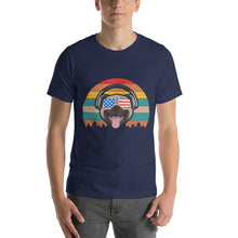 Load image into Gallery viewer, American Pug 4Th Of July Cute Headphones Sunglasses Retro Usa Design 4th of July Shirt