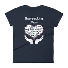 Load image into Gallery viewer, Heart Of A Backpacking Mom. Mother&#39;s Day Gift
