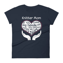 Load image into Gallery viewer, Heart Of A Knitter Mom. Mother&#39;s Day Gift